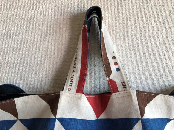 【SALE】3Way Big bag　FEZ BLUE 9枚目の画像