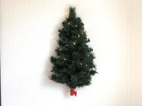 11/30まで♥壁掛けクリスマスツリー♥ アメリカンオーナメント14点付き 壁掛けツリー♡50cmクリスマスツリー タペストリー クリスマスリース