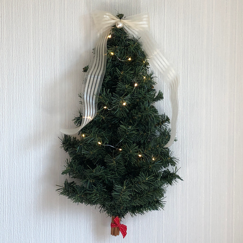 壁掛けツリー♡50cmクリスマスツリー タペストリー クリスマスリース