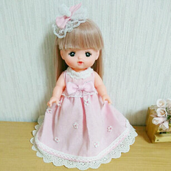 メルメルドール 浴衣ドレス ピンク 2着 オーダー メルちゃん ピンクのおひめさまドレス | おもちゃ通販の