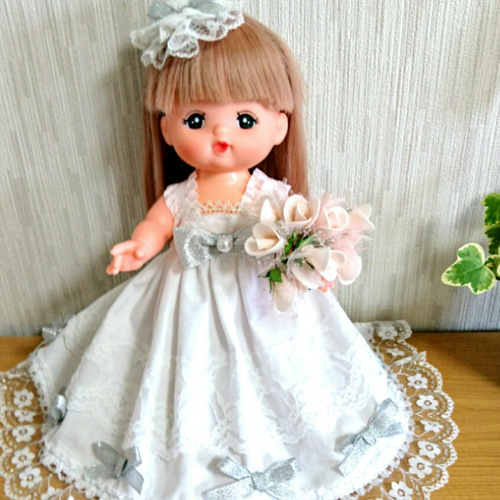 ウェディングドレス♥メルちゃん服♥ソランちゃん服♥2点セット