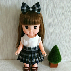 NO.62 黒 吊りスカート 単品 メルちゃん 服 NO.62 黒 吊りスカート