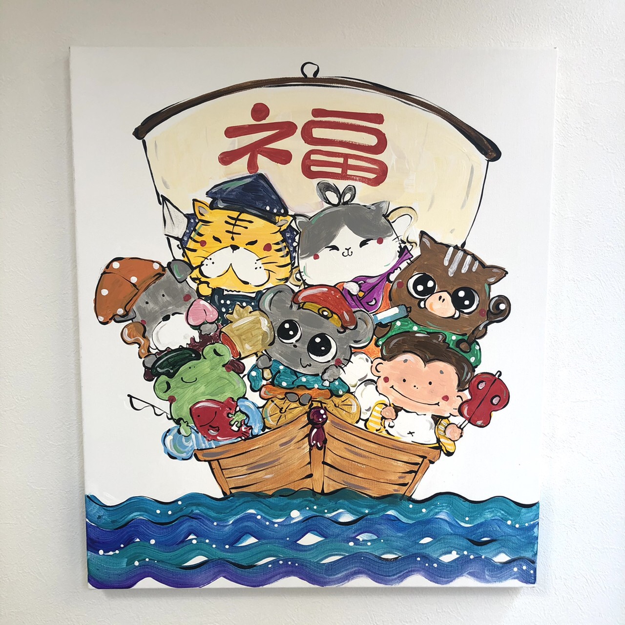 七福神　アート　アクリル作品7枚 宝船 七福神 一攫千金 アート - Joynt 本舗 - BOOTH