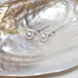 天然珍珠耳環   925純銀 [ Shufei Arts & Crafts ] 第3張的照片