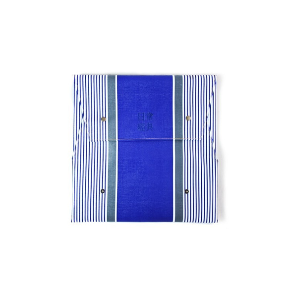 Flat Piece Plus Blue Stripes | 經典多用途包 藍灰條紋 第3張的照片