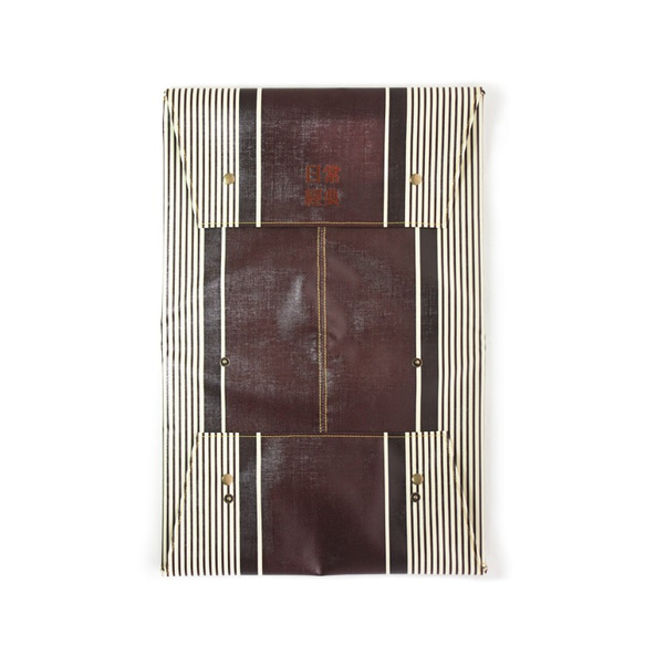 Flat Piece Plus Brown Stripes | 經典多用途包 咖啡條紋 第5張的照片