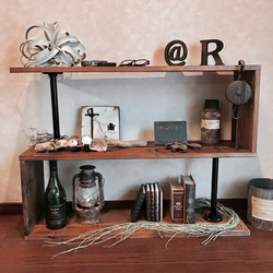 ウォルナットのアイアンシェルフ 0_e024bfc7133631fd5c7bdc9ee236