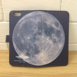 【iPhone6/6s】月・宇宙・星雲 手帳型iPhoneケース 1枚目の画像
