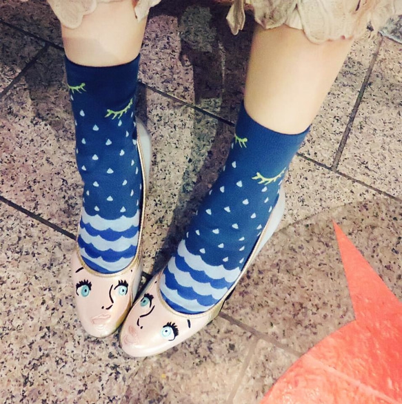 ◤眼淚池塘 ◤ 童話系列_ NAKID SOCKS_襪子_短襪 第2張的照片