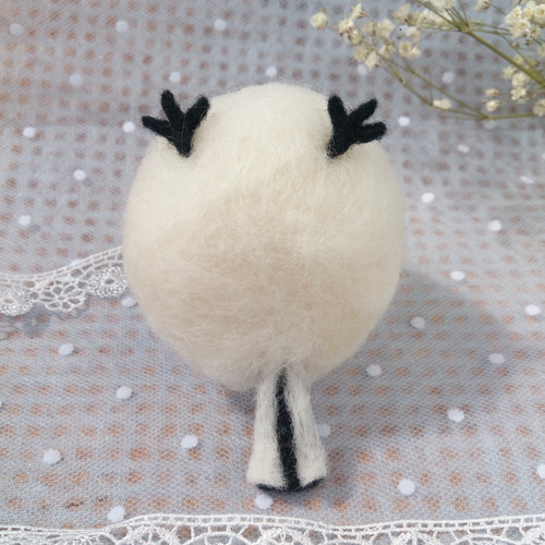 ❄雪の妖精 シマエナガさん❄ 羊毛フェルト ちくちく屋さん 通販