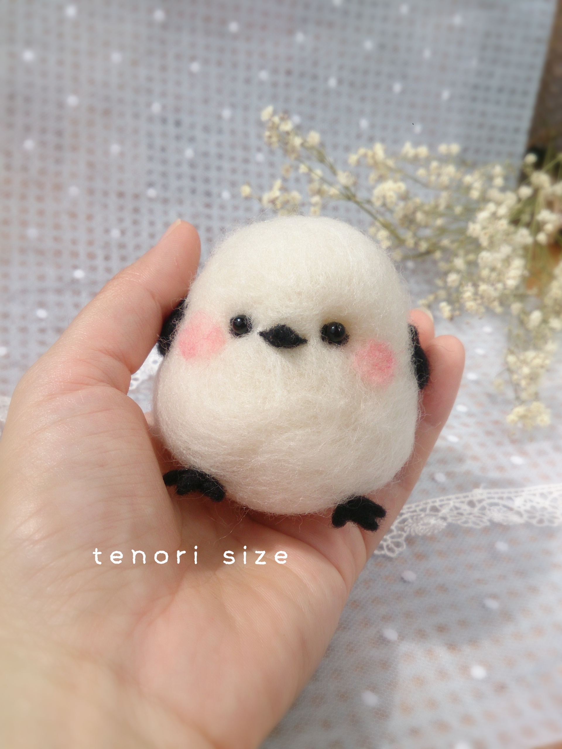 ❄雪の妖精 シマエナガさん❄ 羊毛フェルト ちくちく屋さん 通販