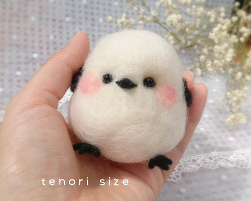 雪の妖精 シマエナガ 羊毛フェルト ❄雪の妖精 シマエナガさん❄ 羊毛フェルト ちくちく屋さん 通販
