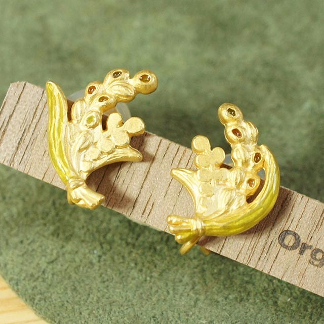 稲穂 イヤリング イヤリング・ノンホールピアス OrganFan 通販
