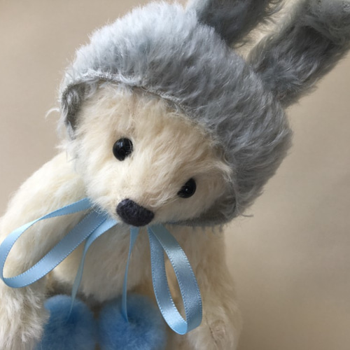 うさぎのかぶりものテディベア ぬいぐるみ POLARIS BEAR 通販 4346254
