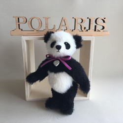 手のひらサイズのテディベア（パンダ） ぬいぐるみ POLARIS BEAR