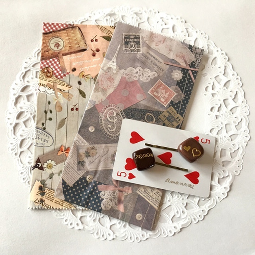 チョコレートのヘアピン❤︎2個セット ヘアピン amenami 通販 3542856