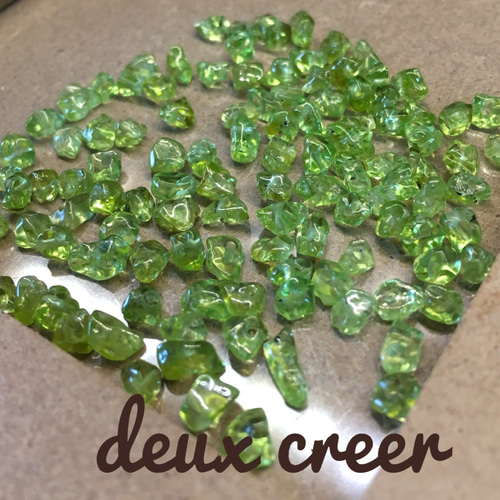 ペリドット☆さざれ 穴あり 9g 天然石 deux creer～ドゥ クリエ～ 通販 