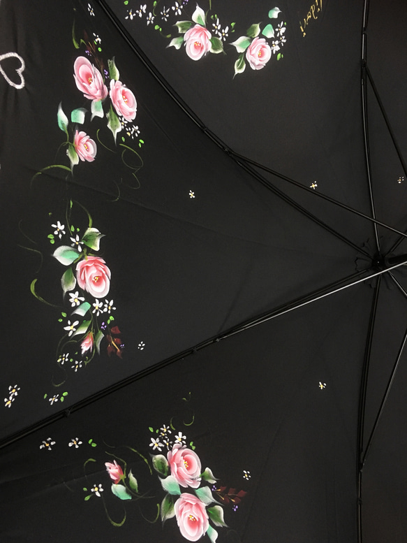 日傘 晴雨兼用 傘 薔薇 トールペイント 傘・日傘 marie 通販 日傘 晴雨兼用 傘 薔薇 トールペイント 傘・日傘 marie 通販