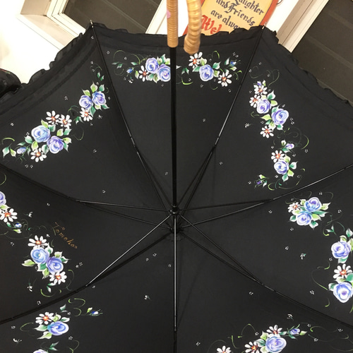 日傘 晴雨兼用 傘 薔薇 トールペイント 傘・日傘 marie 通販 日傘 晴雨兼用 傘 薔薇 トールペイント 傘・日傘 marie 通販