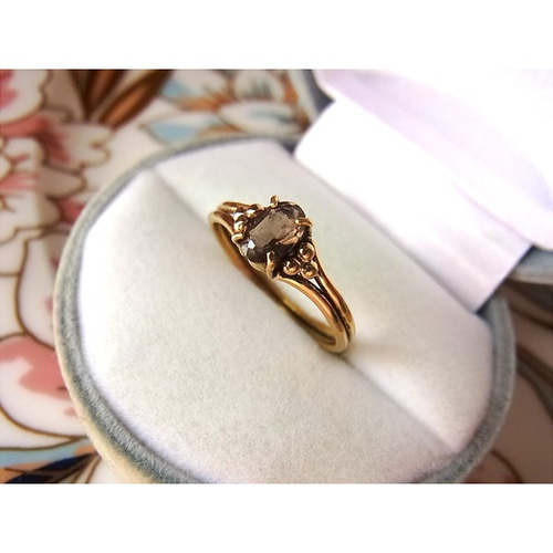 スモーキークォーツ アンティーク風リング 指輪・リング Luciole
