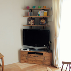かどにも置ける棚付きテレビ台 サイズ・構造変更可能 テレビ台