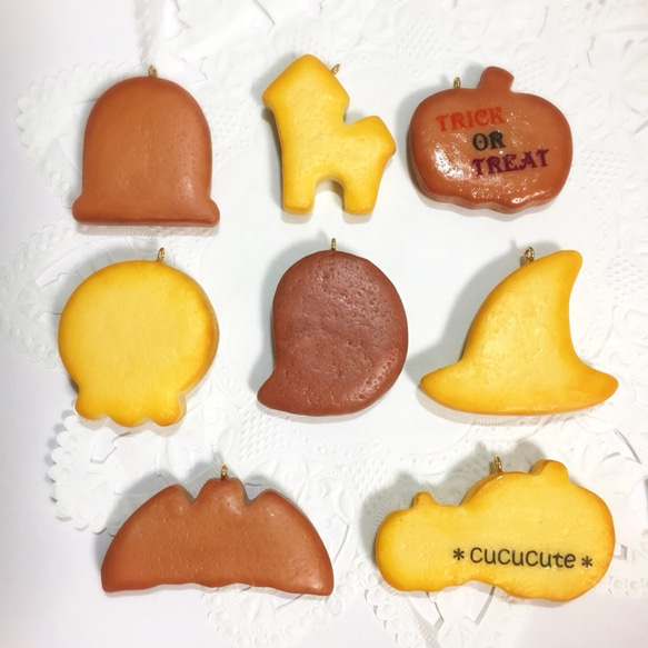 【再販】ハロウィン☆アイシングクッキーバッグチャーム 3枚目の画像