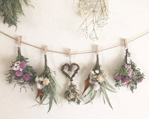 春色 ドライフラワーガーランド ガーランド L.berty 通販 6751450