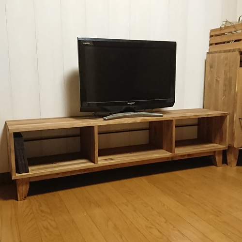 TVボード w 150㎝タイプ パイン無垢集成材 ☆お色選べます☆