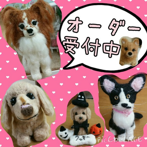 うちの子ペット ♡犬 猫 ペット 羊毛フェルト ぬいぐるみ 犬毛 うちの子ペット ♡犬 猫 ペット 羊毛フェルト ぬいぐるみ 犬毛
