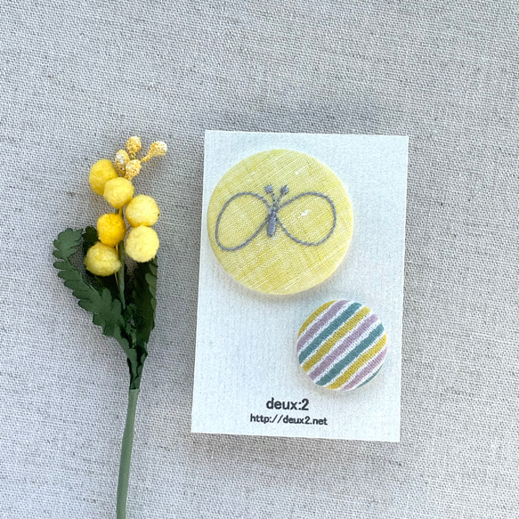 ミナペルホネン choucho チョウチョ ブローチ 大サイズ mina perhonen