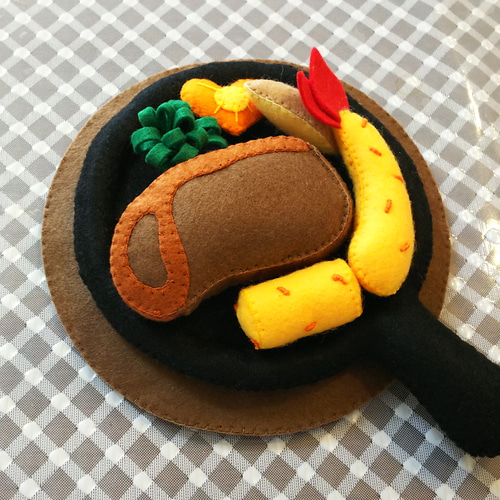 ☆フェルトおままごと☆洋風プレート ☆フェルトおままごと☆洋風プレート