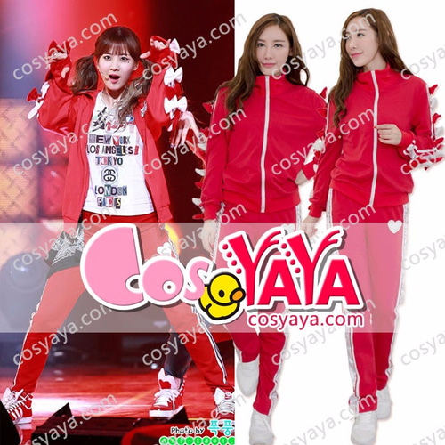 少女時代 レッドスポーツウェア風 衣装 激案 Girls Generation