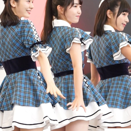 AKB48 Team8 青いチェック柄風 ステージ 演出服 AKB48 Team8 AKB48 Team8 青いチェック柄風 ステージ 演出服 AKB48 Team8