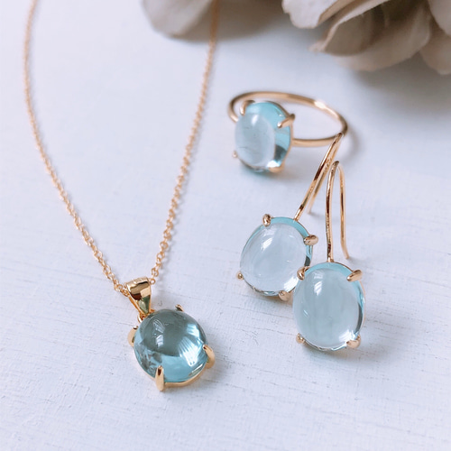【ラスト1点】限定特価天然トパーズネックレス WEB限定】11月バースストーン／K10トパーズネックレス