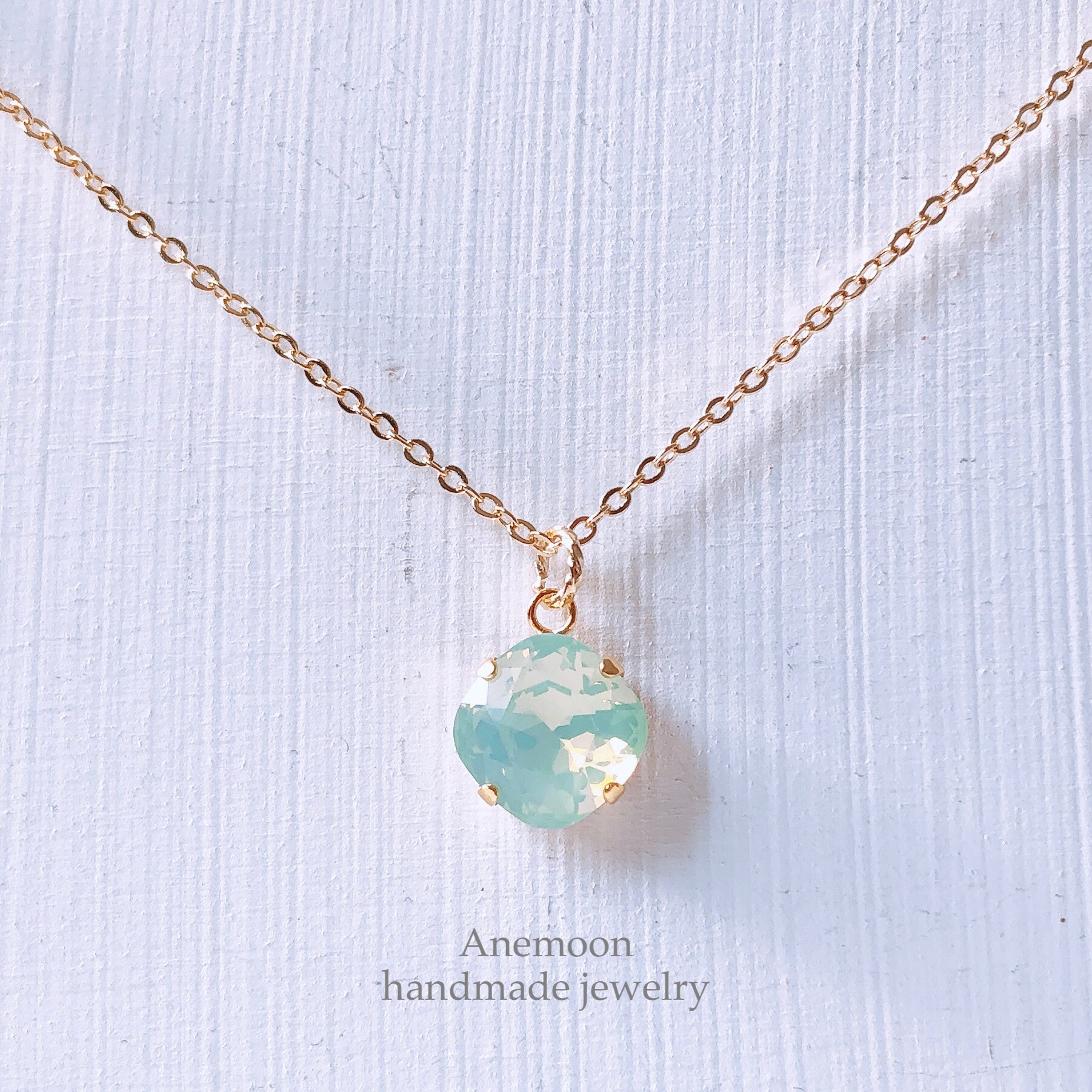 Swarovski necklace スワロフスキーネックレス 約40cmオフスクエア