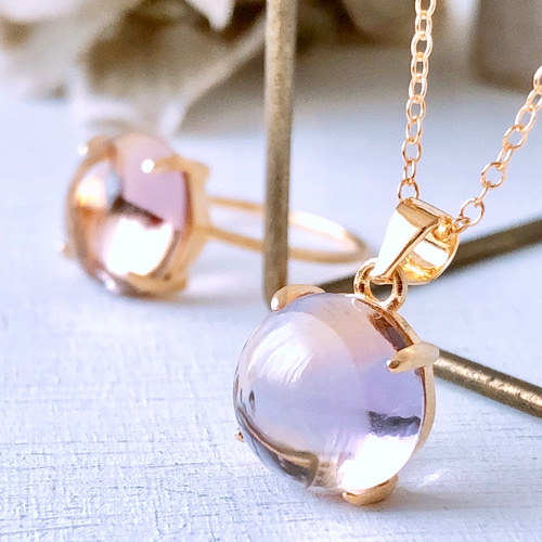 アメトリンリングとネックレス