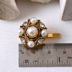最後1分！！ ︎珍珠和水晶珠寶迷你小馬鉤圓形約 18 毫米鉤長 25 毫米 第10張的照片