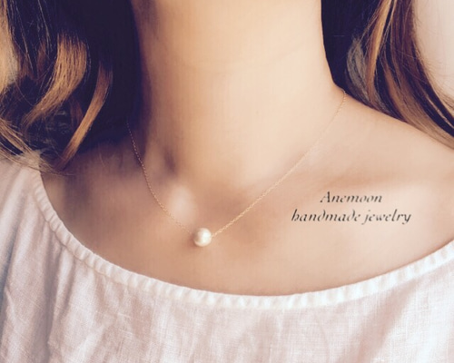 14kgf》8mmコットンパールネックレス 40cm ネックレス・ペンダント