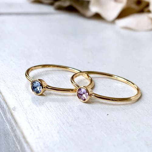 5号サイズ SWAROVSKI PAVE RING （スワロフスキーパヴェリング