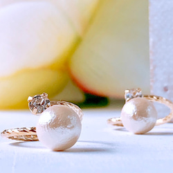 8 毫米棉質珍珠優雅小指戒指約 5 第1張的照片