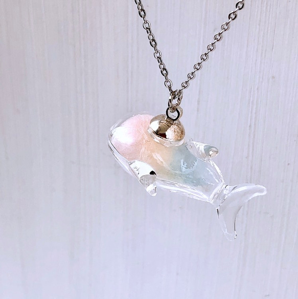 レインボージンベイザメのネックレス Whale shark necklace 2枚目の画像