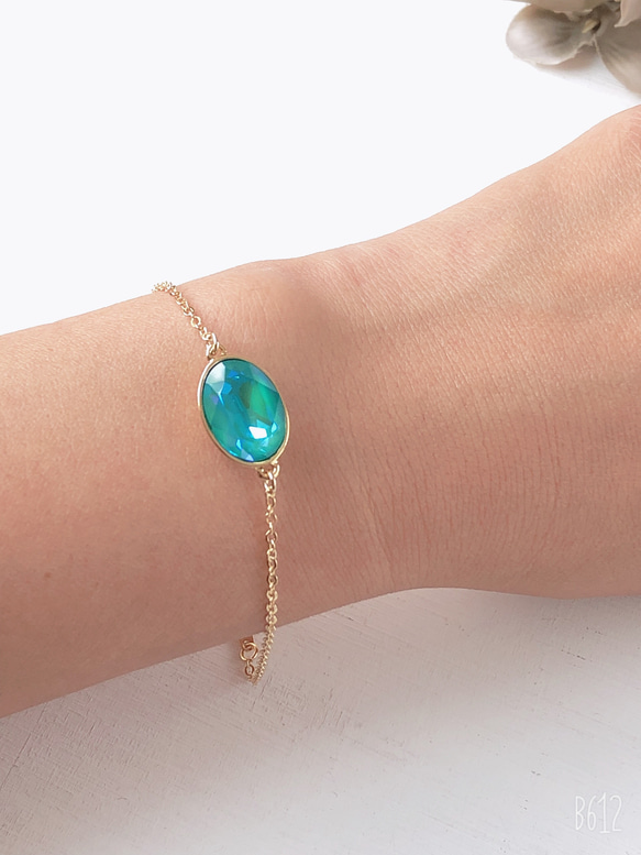 Swarovski bracelet 大粒スワロブレスレット ラグーナディライト 4枚目の画像