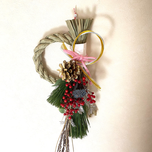 お正月飾り しめ縄リース フレッシュ しめ縄・しめ飾り Cocoflower