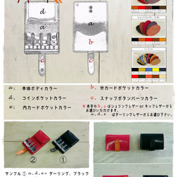 《受注生産》　４連コインキャッチャー付きコインケース　カラーセミオーダー　Deba（デバ）　　姫路レザー 4枚目の画像