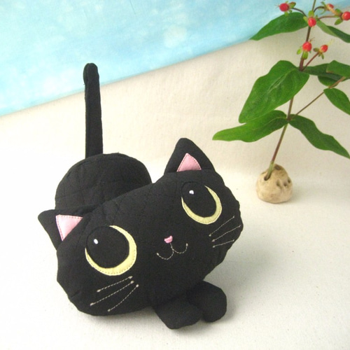 受注制作】黒猫のぬいぐるみ その他人形 りょうこ 通販 2442065