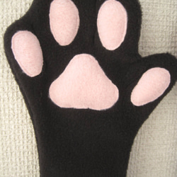 黒猫の手　手袋　 4枚目の画像