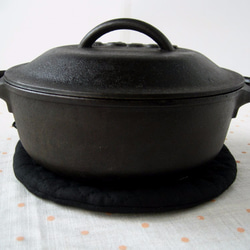 肉球 鍋敷き（黒） 3枚目の画像