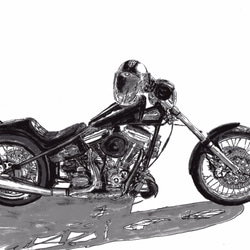 筆ペンイラスト オーダーメイド バイク イラスト T style 通販 3534400