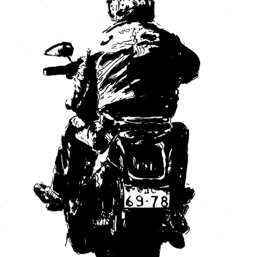 イラストオーダー 完成依頼イラスト！ 「らむ × ZX-4R SE」 A5サイズ