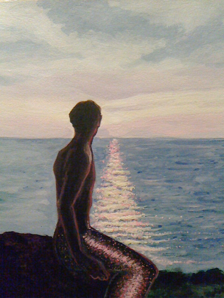 人魚姫 （男） 絵画 Taro 通販 3534818｜Creema(クリーマ)